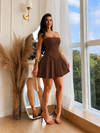 Vestido Mel com Saia Plissada